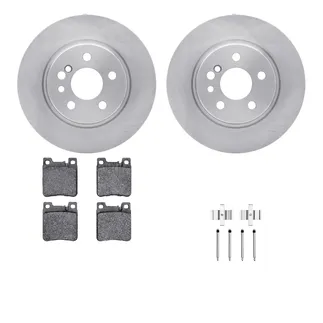 R1 Concepts WFWH1-63049 E- Line Series Brake Rotor W/ Ceramic Brake Pads & Hdw